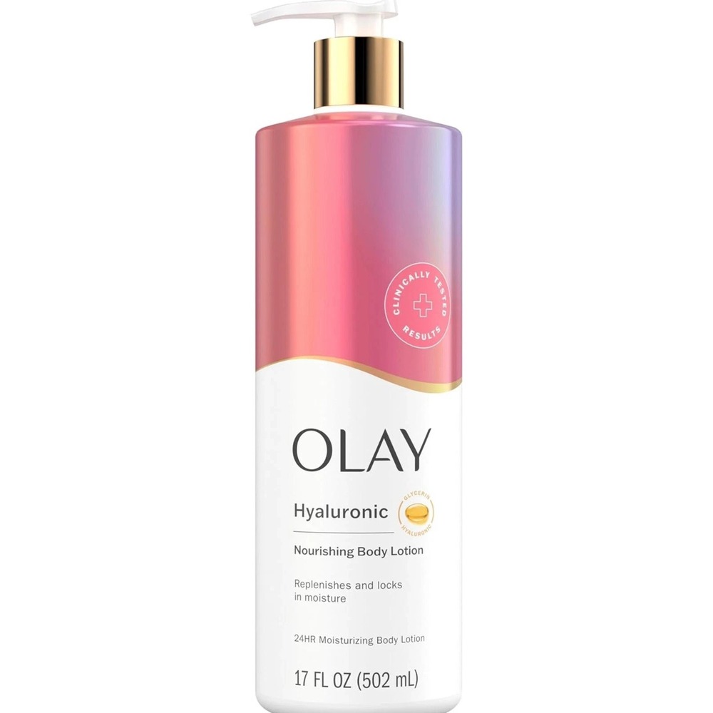 OLAY Nourishing Hydrating Hyaluronic Acid Body Lotion Replenish Restore 17oz